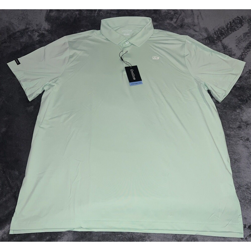3XL Good Good Mens Green FAIRWAY Golf Polo Shirt